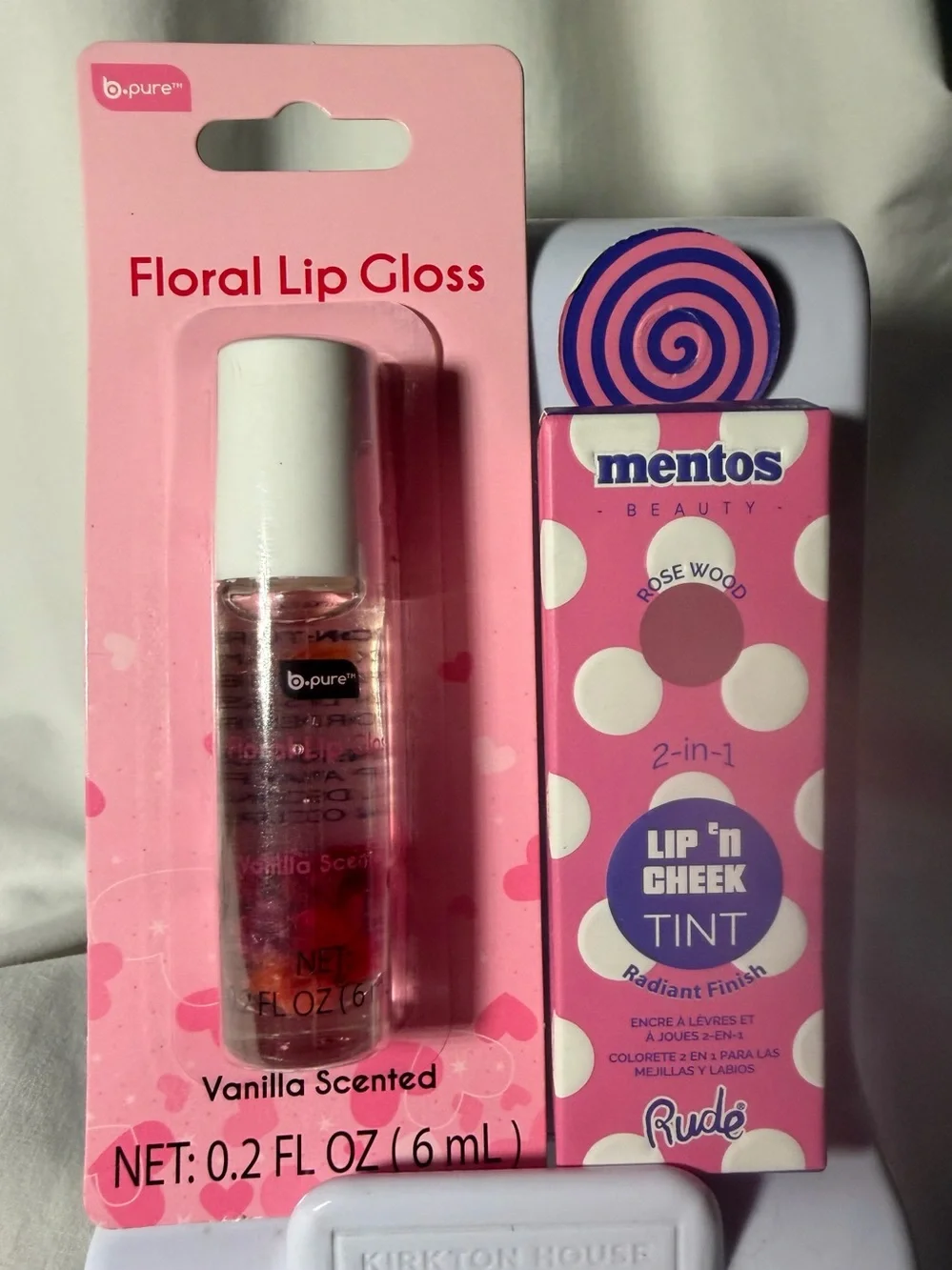 RUDE Pink Polka Dot Lip 'n Cheek Tint and Lip Gloss